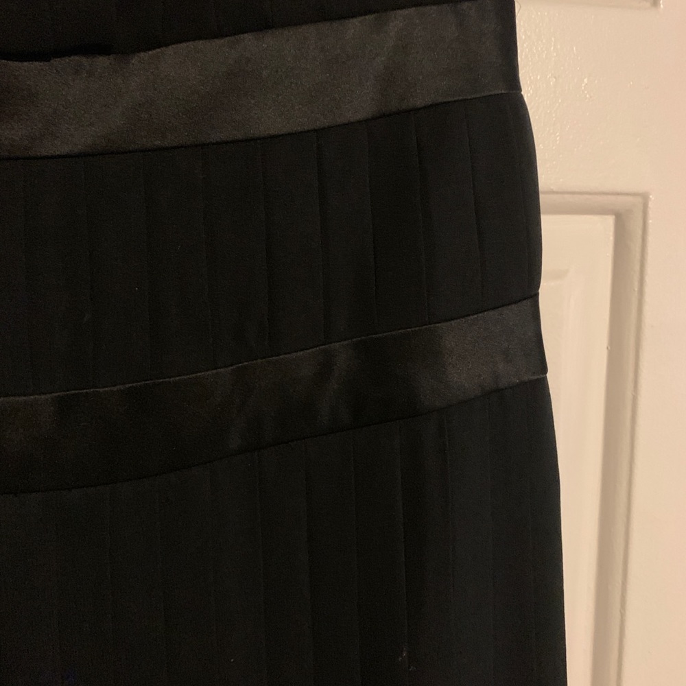 Gala by Julie Francis Black silk pleated dress